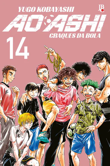 Capa de Ao Ashi - Craques da Bola #14, Editora JBC