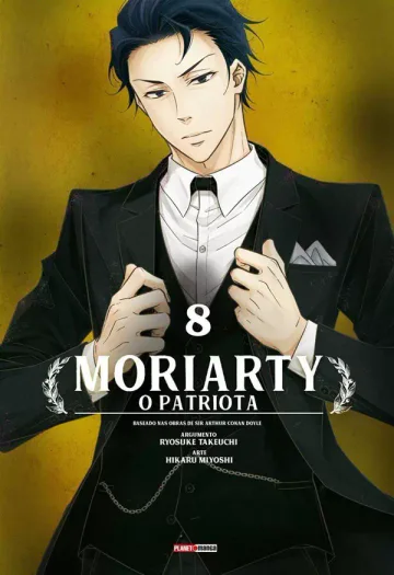 Capa de Moriarty: O Patriota Vol. 8, Panini