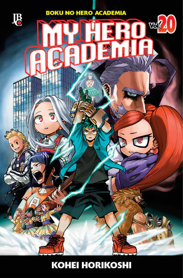 Capa de My Hero Academia #20, Editora JBC