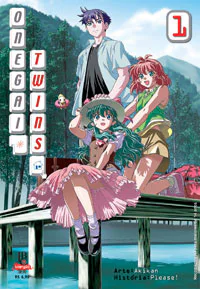 Capa de Onegai Twins #01, Editora JBC