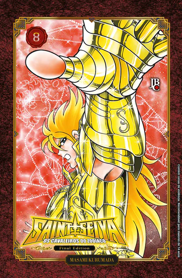Capa de Cavaleiros do Zodíaco Saint Seiya Final Edition #08, Editora JBC
