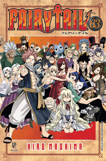 Capa de Fairy Tail #63, Editora JBC