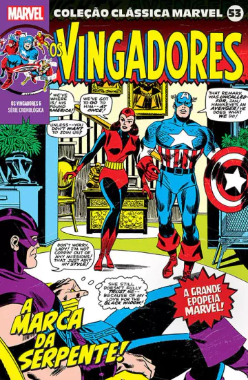 Capa de Coleção Clássica Marvel Vol. 53 - Vingadores 06, Panini