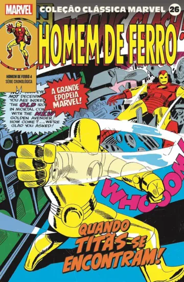 Capa de Coleção Clássica Marvel Vol. 26 - Homem De Ferro Vol. 4, Panini