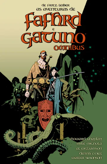 Capa de As Aventuras de Fafhrd e Gatuno Omnibus, Mythos Editora