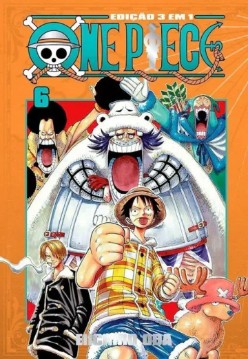 Capa de One Piece 3 Em 1 Vol. 6, Panini