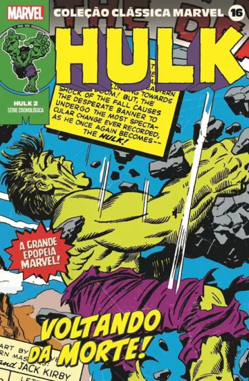 Capa de Coleção Clássica Marvel Vol. 16 - Hulk Vol. 2, Panini