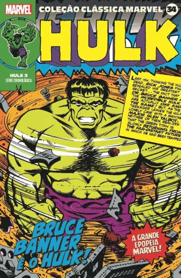 Capa de Coleção Clássica Marvel Vol. 34 - Hulk Vol. 3, Panini