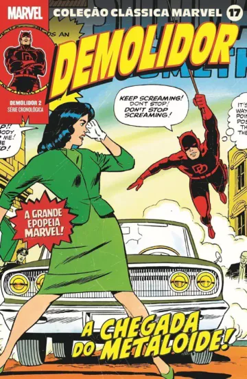 Capa de Coleção Clássica Marvel Vol. 17 - Demolidor Vol. 2, Panini