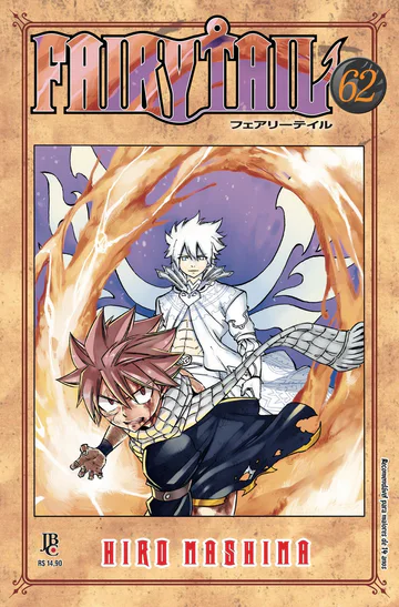 Capa de Fairy Tail #62, Editora JBC