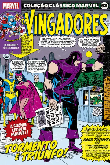 Capa de Coleção Clássica Marvel Vol. 62 - Vingadores 07, Panini