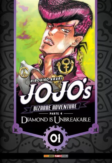 Capa de Jojo's Bizarre Adventure Parte 4: Diamond Is Unbreakable Vol. 1, Panini