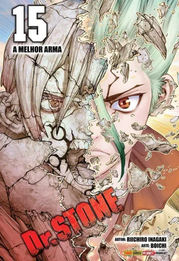 Capa de Dr. Stone Vol. 15, Panini