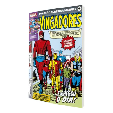 Capa de Coleção Clássica Marvel Vol. 4 - Vingadores Vol. 1, Panini