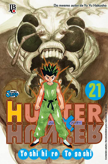 Capa de Hunter X Hunter #21, Editora JBC