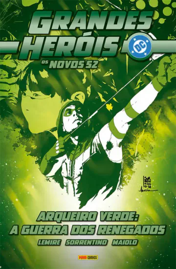 Capa de Grandes Heróis DC: Os Novos 52 Vol. 42 - Arqueiro Verde: A Guerra Dos Renegados, Panini