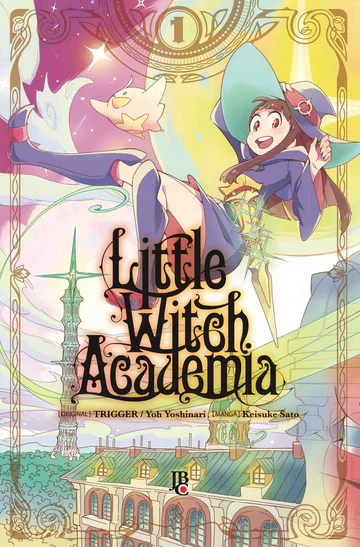 Capa de Little Witch Academia #01, Editora JBC