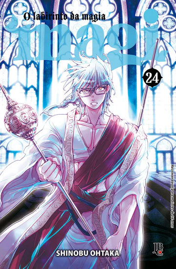 Capa de Magi - O Labirinto da Magia #24, Editora JBC