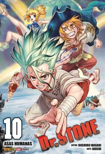 Capa de Dr. Stone Vol. 10, Panini