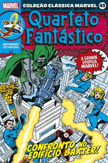 Capa de Coleção Clássica Marvel Vol. 43 - Quarteto Fantástico Vol. 9, Panini
