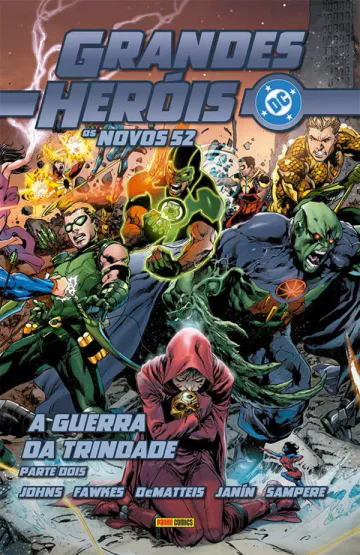 Capa de Grandes Heróis DC: Os Novos 52 Vol. 32 - Liga Da Justiça: A Guerra Da Trindade - Parte 2, Panini