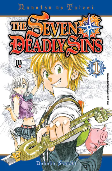 Capa de The Seven Deadly Sins #01, Editora JBC