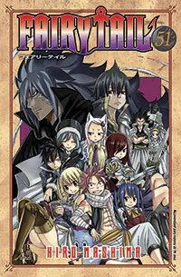 Capa de Fairy Tail #51, Editora JBC