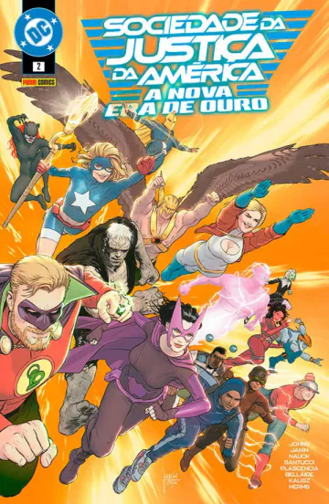 Capa de Sociedade Da Justiça Da América: A Nova Era De Ouro Vol. 2, Panini