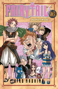 Capa de Fairy Tail #16, Editora JBC