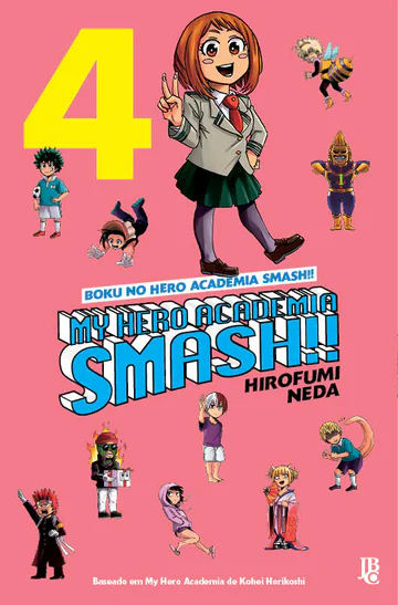 Capa de My Hero Academia Smash! #04, Editora JBC