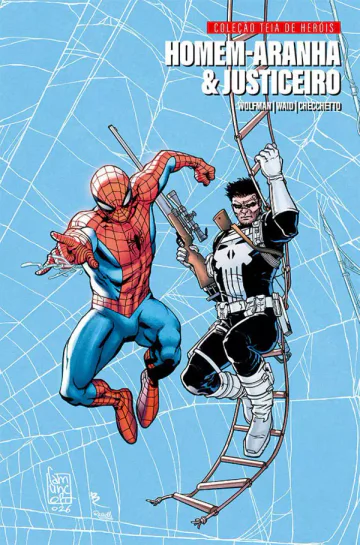 Capa de Coleção Homem-Aranha: Teia De Heróis Vol. 4 - Homem-Aranha E Justiceiro, Panini