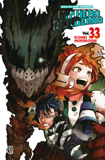 Capa de My Hero Academia #33, Editora JBC