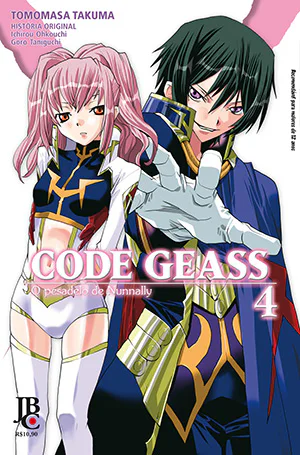 Capa de Code Geass: O pesadelo de Nunnally #04, Editora JBC
