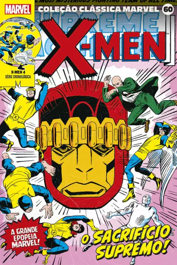 Capa de Coleção Clássica Marvel Vol. 60 - X-Men 04, Panini