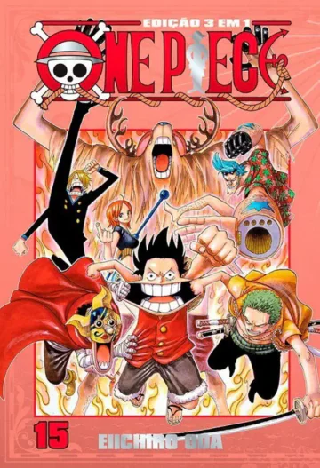 Capa de One Piece 3 Em 1 Vol. 15, Panini