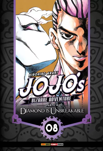 Capa de Jojo's Bizarre Adventure Parte 4: Diamond Is Unbreakable Vol. 8, Panini