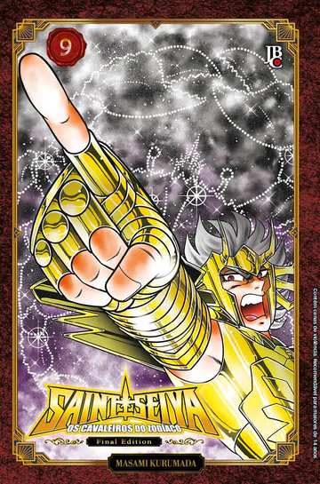 Capa de Cavaleiros do Zodíaco Saint Seiya Final Edition #09, Editora JBC