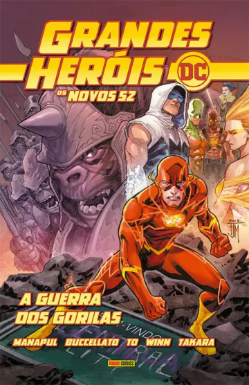 Capa de Grandes Heróis DC: Os Novos 52 Vol. 28 - Flash: A Guerra Dos Gorilas, Panini