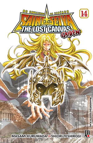 Capa de Os Cavaleiros do Zodíaco: The Lost Canvas Gaiden #14, Editora JBC