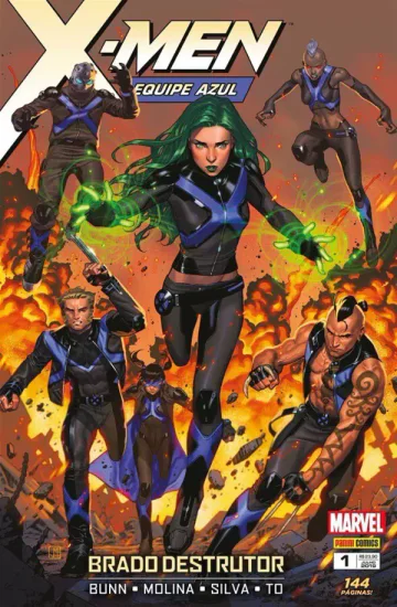 Capa de X-Men: Equipe Azul Vol. 1, Panini