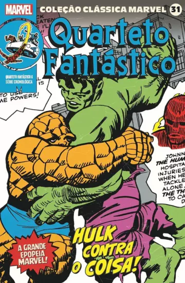 Capa de Coleção Clássica Marvel Vol. 31 - Quarteto Fantástico Vol. 6, Panini