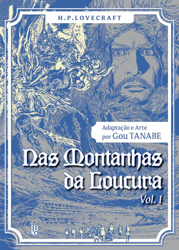 Capa de H.P. Lovecraft - Nas Montanhas da Loucura #01, Editora JBC