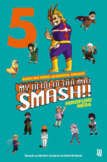 Capa de My Hero Academia Smash!! #05, Editora JBC