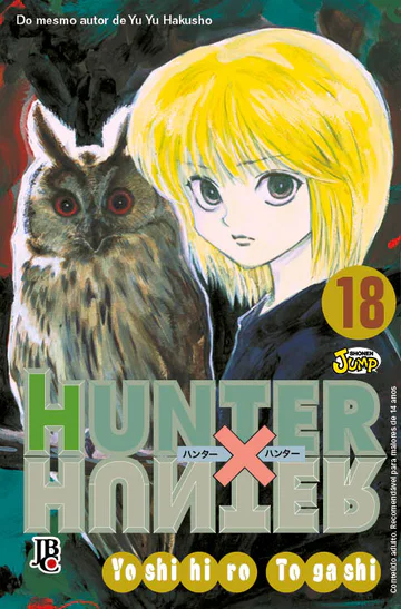Capa de Hunter X Hunter #18, Editora JBC