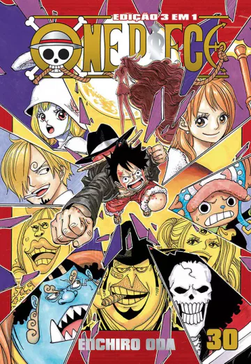 Capa de One Piece 3 Em 1 Vol. 30, Panini