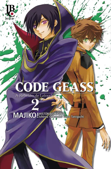 Capa de Code Geass – A Rebelião de Lelouch #02, Editora JBC