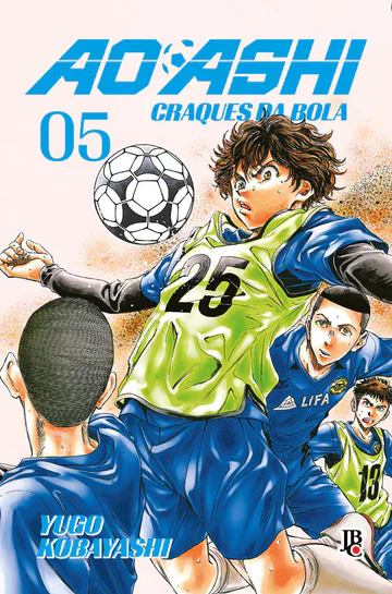 Capa de Ao Ashi - Craques da Bola #05, Editora JBC