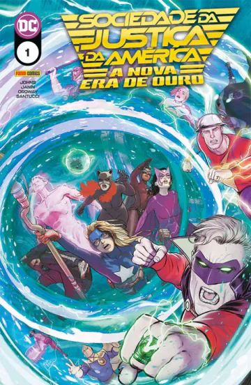 Capa de Sociedade Da Justiça Da América: A Nova Era De Ouro Vol. 1, Panini