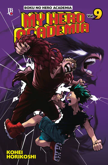 Capa de My Hero Academia #09, Editora JBC