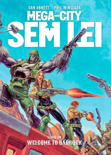 Capa de Mega-City Sem Lei — Volume 1, Mythos Editora